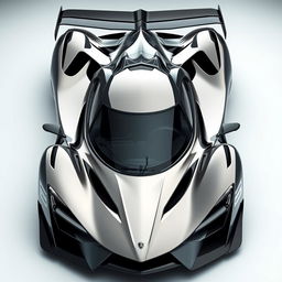 The ultimate hypercar, a masterpiece of automotive engineering and design, featuring a sleek, flowing body that harmoniously fuses nature's beauty with cutting-edge aerodynamics