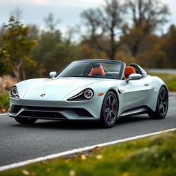 Imagine a lightweight sports car engineered for pure driving fun, featuring sleek and modern styling enhanced by the nostalgic return of pop-up headlights, adding retro charm