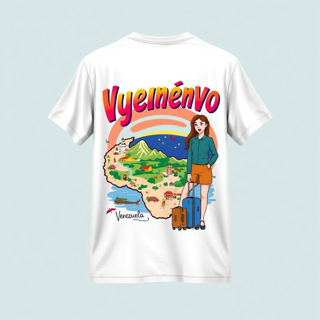 A creative t-shirt design featuring a bold and colorful front print that reads 'Охуенно' in an eye-catching font