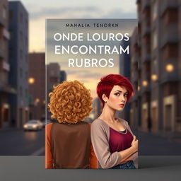 A book cover design for 'Onde Louros Encontram Rubros' that blends realism with contemporary aesthetics