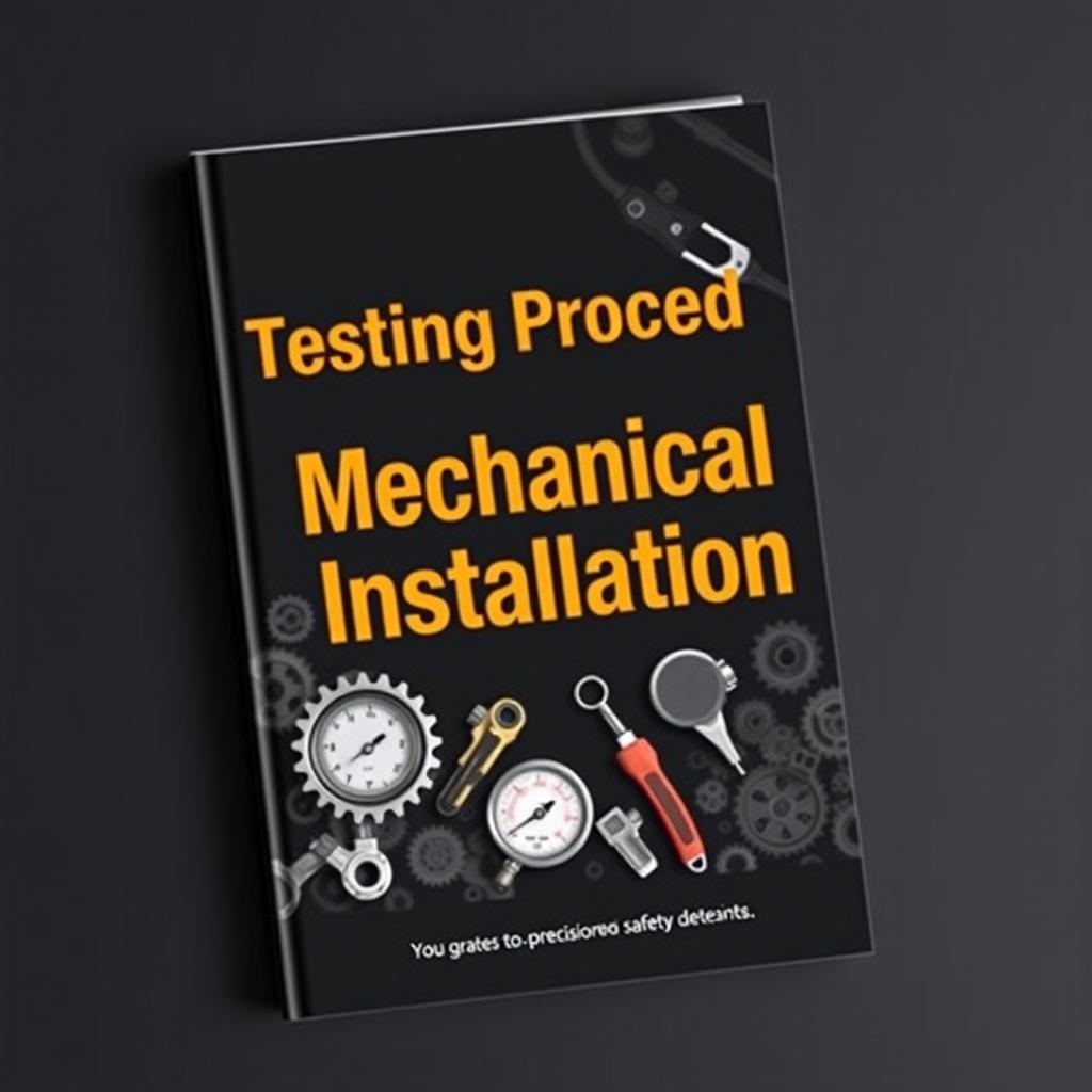 A compelling book cover design for 'Testing Procedure Mechanical Installation'