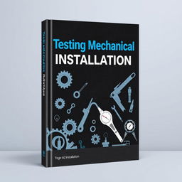 A sleek and professional book cover design for 'Testing Mechanical Installation'