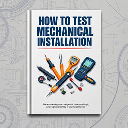 An engaging and professional book cover design for 'How to Test Mechanical Installation'