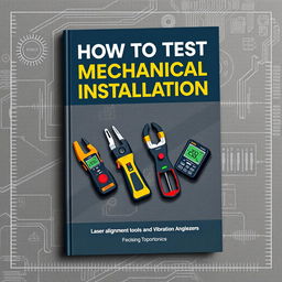 An engaging and professional book cover design for 'How to Test Mechanical Installation'