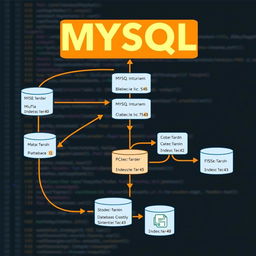 A detailed thumbnail image illustrating the implementation of a MySQL database