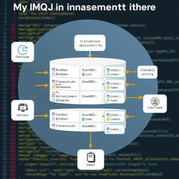 A detailed thumbnail image illustrating the implementation of a MySQL database