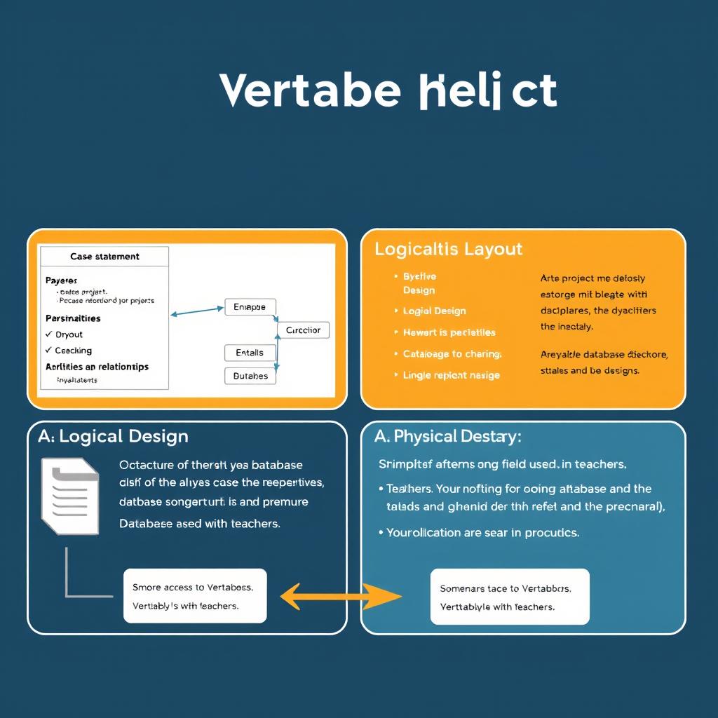 A comprehensive visual representation of a database project using Vertabelo