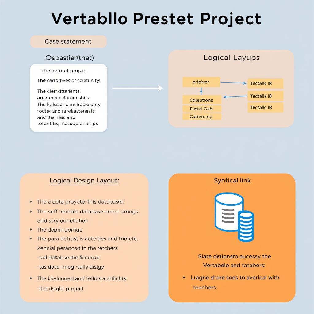 A comprehensive visual representation of a database project using Vertabelo