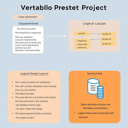 A comprehensive visual representation of a database project using Vertabelo