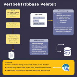 A comprehensive visual representation of a database project using Vertabelo