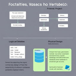 A comprehensive visual representation of a database project using Vertabelo