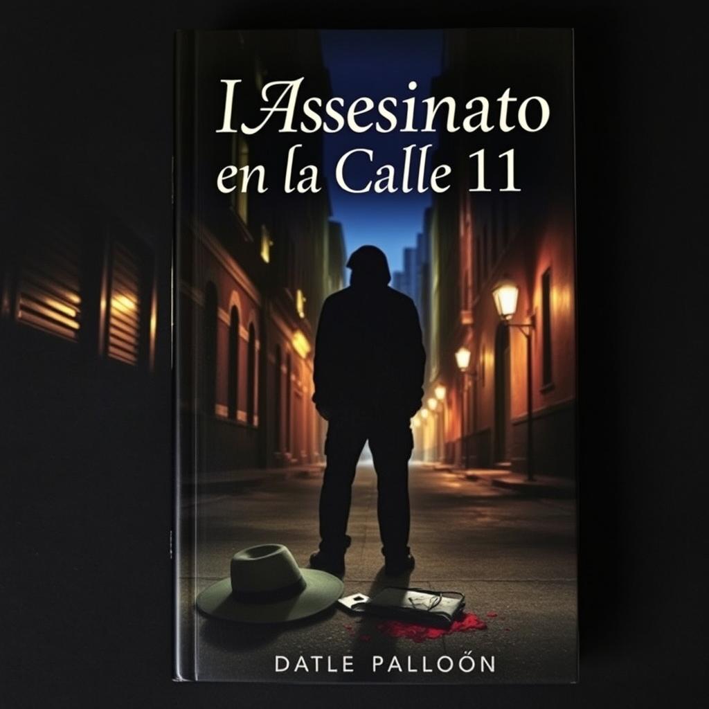 A captivating and intriguing book cover design for 'El Asesinato en la Calle 11'