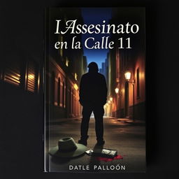 A captivating and intriguing book cover design for 'El Asesinato en la Calle 11'