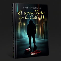 A captivating and intriguing book cover design for 'El Asesinato en la Calle 11'