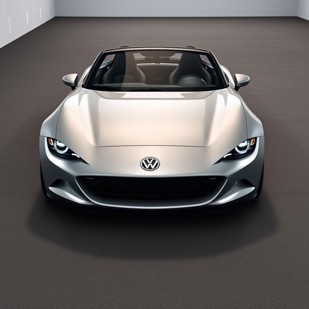 A sleek, modern lightweight sports car designed to compete with the Mazda MX-5, featuring retro pop-up headlights that blend charm with a contemporary aesthetic