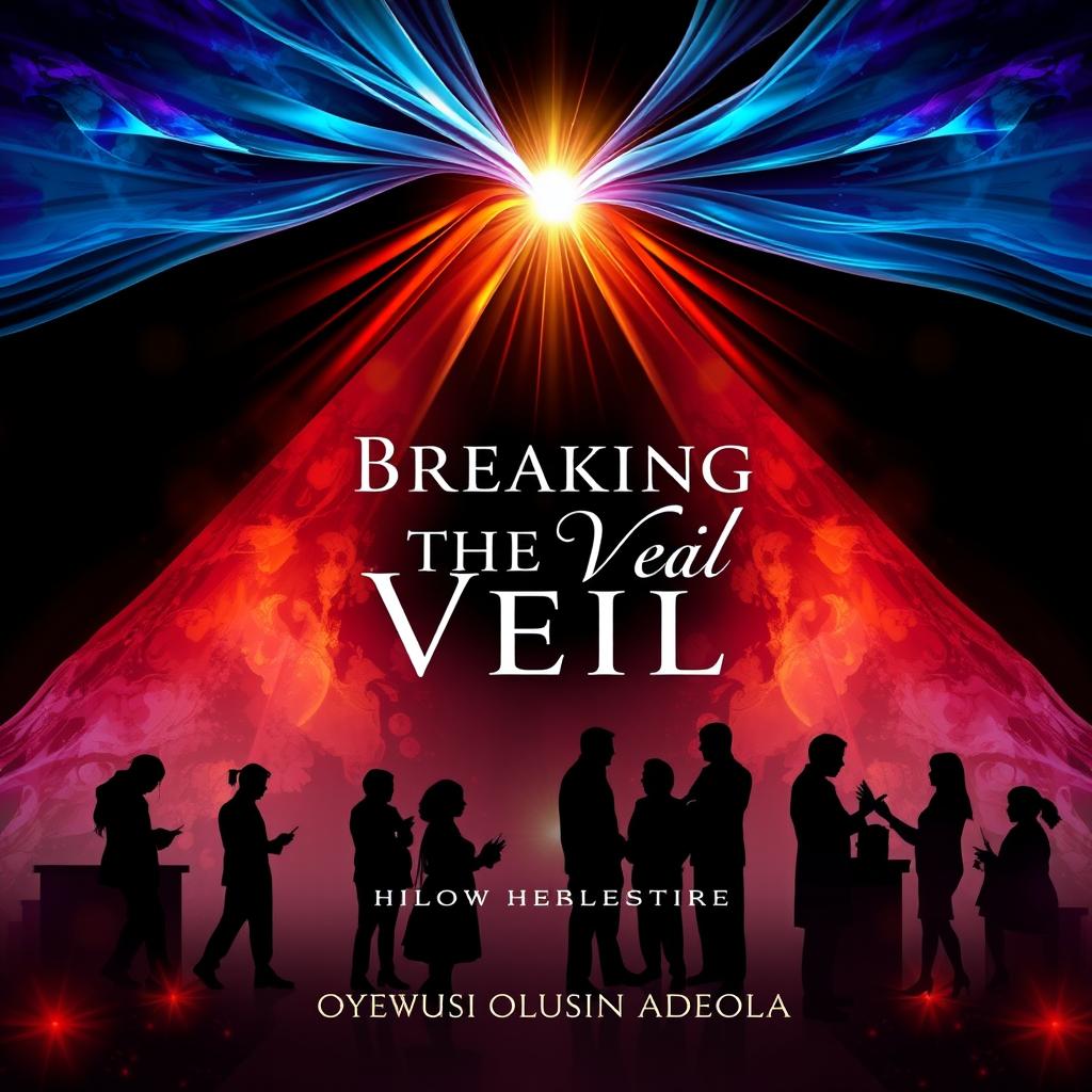 A captivating book cover design for "Breaking the Veil" by Oyewusi Oluwatosin Adeola