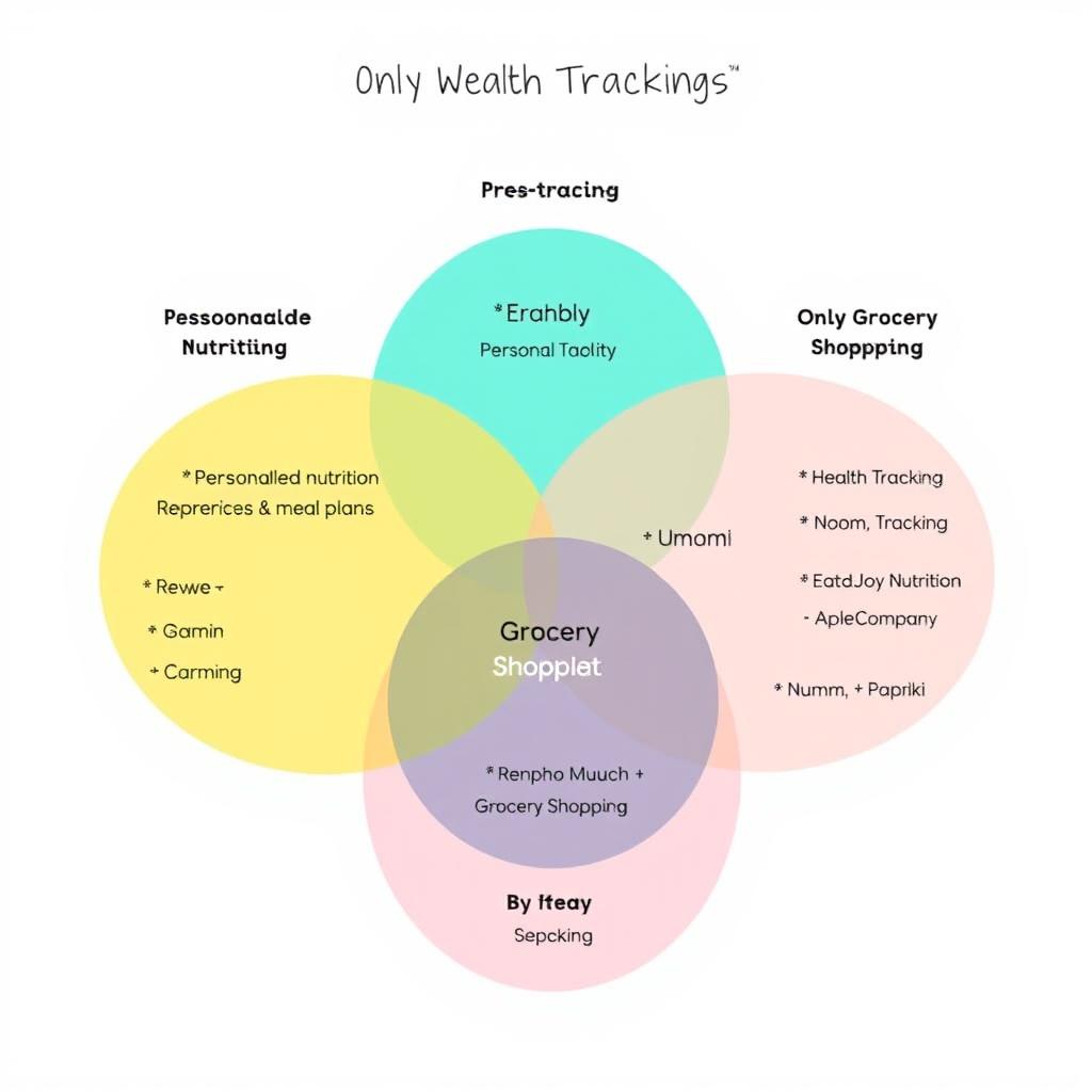 A detailed and informative Venn diagram with three intersecting circles