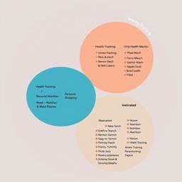 A detailed and informative Venn diagram with three intersecting circles