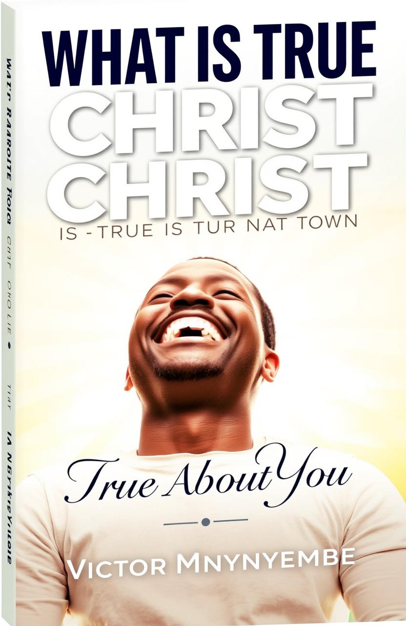 A book cover design featuring the title 'What is True About Christ is True About You' in bold, inspiring font