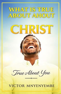 A book cover design featuring the title 'What is True About Christ is True About You' in bold, inspiring font