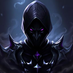 A striking image of a Shadow King character looking directly at the camera, depicted in a stylized game art style