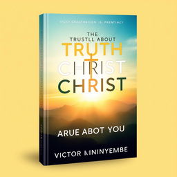 A captivating book cover design for 'The Truth About Christ is True About You' by Victor Mnyenyembe, aimed at the Christian/inspirational genre