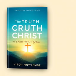 A captivating book cover design for 'The Truth About Christ is True About You' by Victor Mnyenyembe, aimed at the Christian/inspirational genre