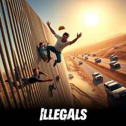 An action movie poster titled 'Illegals