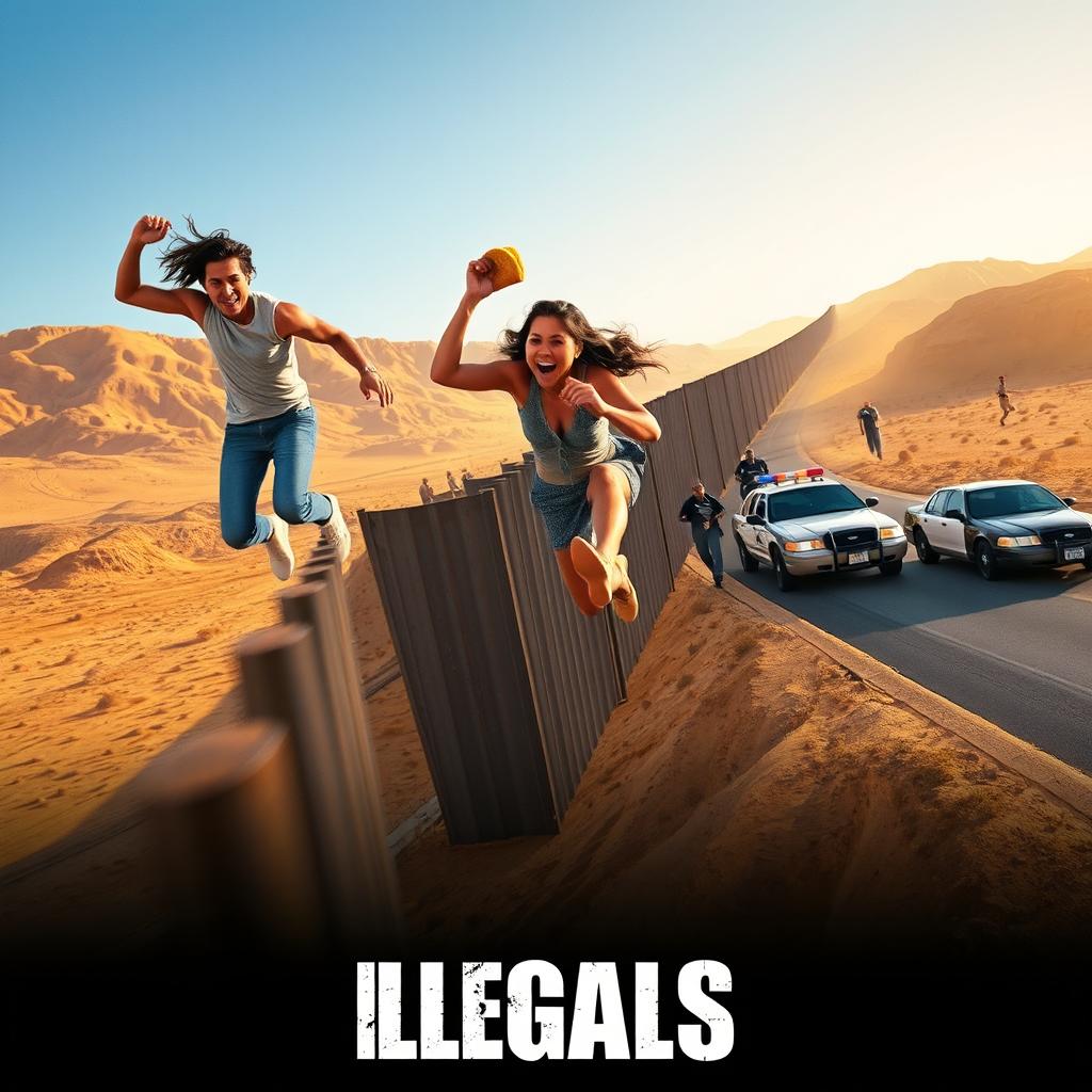 An action movie poster titled 'Illegals