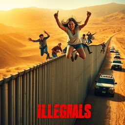 An action movie poster titled 'Illegals