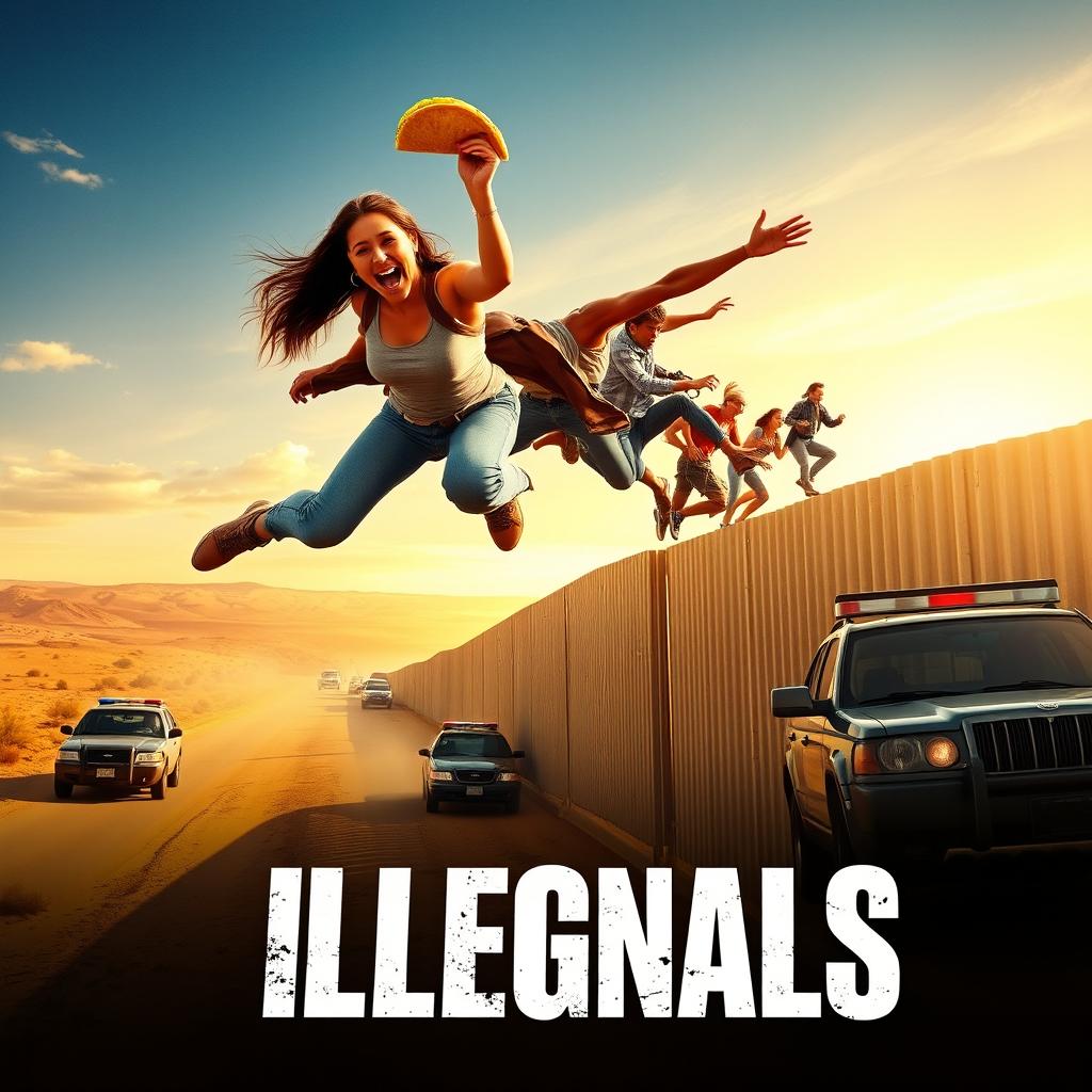 An action movie poster titled 'Illegals