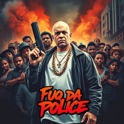 A gripping movie poster titled 'Fuq Da Police