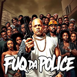 A gripping movie poster titled 'Fuq Da Police