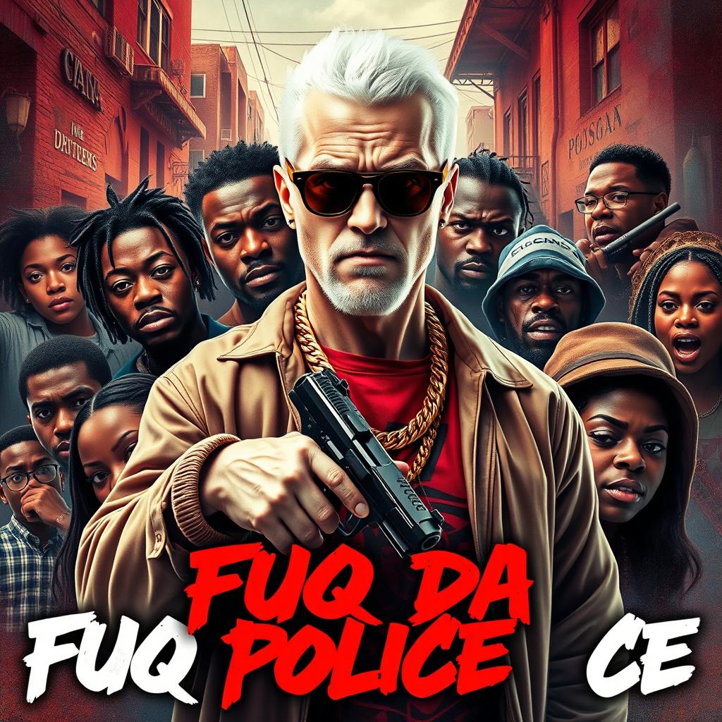 A captivating movie poster titled 'Fuq Da Police