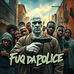 A captivating movie poster titled 'Fuq Da Police