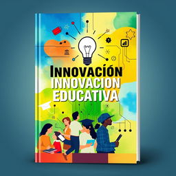 A visually striking book cover design for a book titled 'Innovación Educativa'