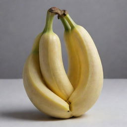 A soothing sculpture carved from a realistic banana