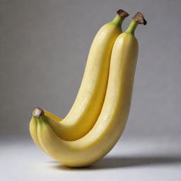 A soothing sculpture carved from a realistic banana