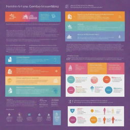 Redesign the infographic to highlight the progression of the human understanding of gender and sexuality more clearly. Add a detailed timeline, clearer graphics, lucid data, and make use of contrasting colors for better readability.