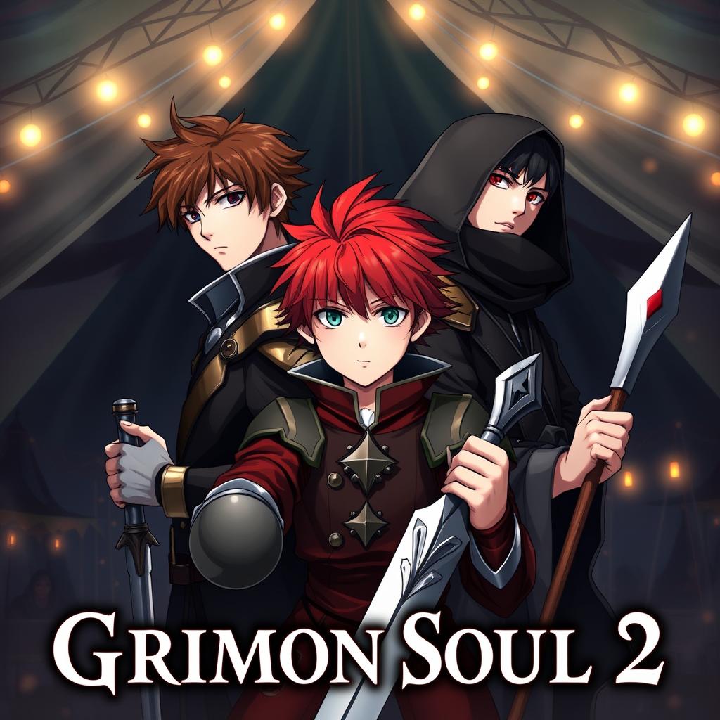 Dark fantasy anime cover titled 'Grimon Soul 2'