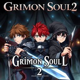 Dark fantasy anime cover titled 'Grimon Soul 2'