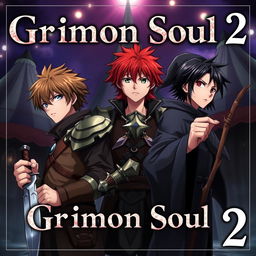 Dark fantasy anime cover titled 'Grimon Soul 2'