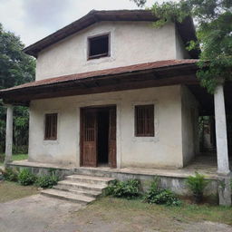 Jose Rizal's historic house located in Talisay, including its architectural details, quaint surroundings, and time-worn charm.