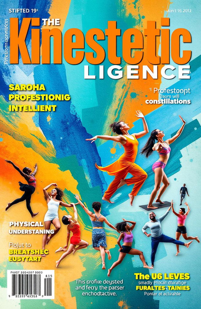 A vibrant magazine cover featuring the theme of kinesthetic intelligence