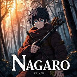 An anime cover titled "Nagaro", featuring a dark theme