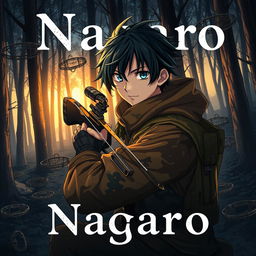 An anime cover titled "Nagaro", featuring a dark theme