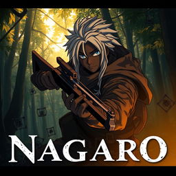 An anime cover titled "Nagaro", featuring a dark theme