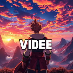 An incredibly visually appealing cinematic YouTube thumbnail inspired by anime, featuring vibrant colors and dynamic composition