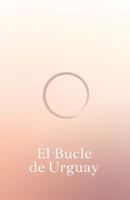 A minimalist album cover titled 'El Bucle de Uruguay', featuring a simple yet striking design that embodies the concept of a loop