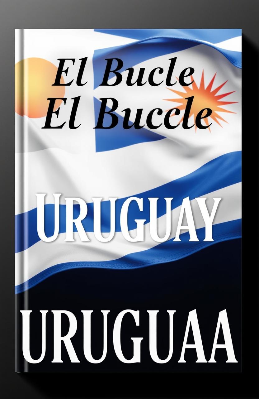 A creative book cover design featuring a title prominently displayed as 'El Bucle de Uruguay'